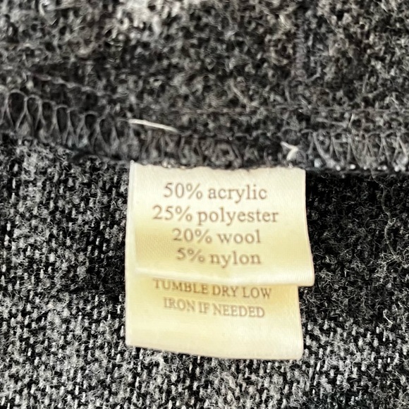 Dylan Los Angeles Geometric Patterned Aztec Style Gray Hooded Sweater Size Small - Picture 15 of 15